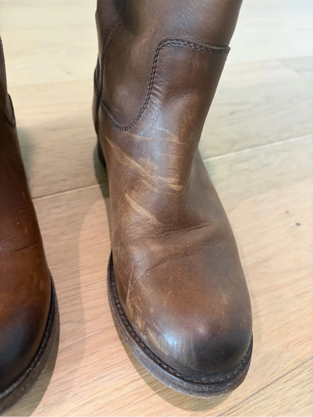 Frye Brown Over-the-Knee Leather Riding Boots